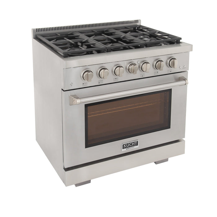 Kucht Professional 36 in. 5.2 cu ft. Propane Gas Range, KFX360/LP