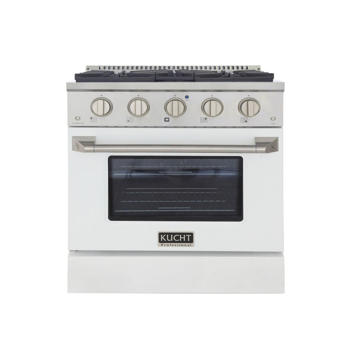 Kucht 30 in. 4.2 cu. ft. Professional All Gas Range in Stainless Steel with Color Options KNG301