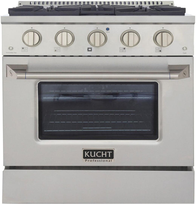 Kucht Professional 30 in. 4.2 cu ft. Natural Gas Range with Silver Knobs, KNG301-S