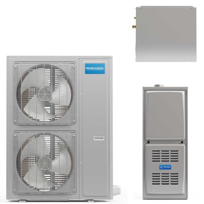 MRCOOL 4-5 Ton Central Air Conditioner and 80% AFUE, 132K BTU Gas Furnace Split System - Upflow or Horizontal