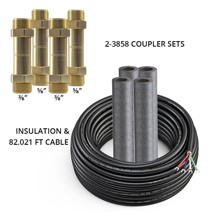 MRCOOL DIY 75ft (50 ft + 25 ft) 3/8 x 5/8 Lineset for DIY 24K & 36K Indoor, 4th Generation, DIY75-3858C