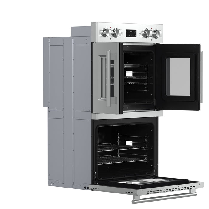 Forno 30" 7.36 Cu. Ft. French Door Double Electric Wall Oven with Air Fry, Self-Clean and Sous Vide, FBOEL1340-30