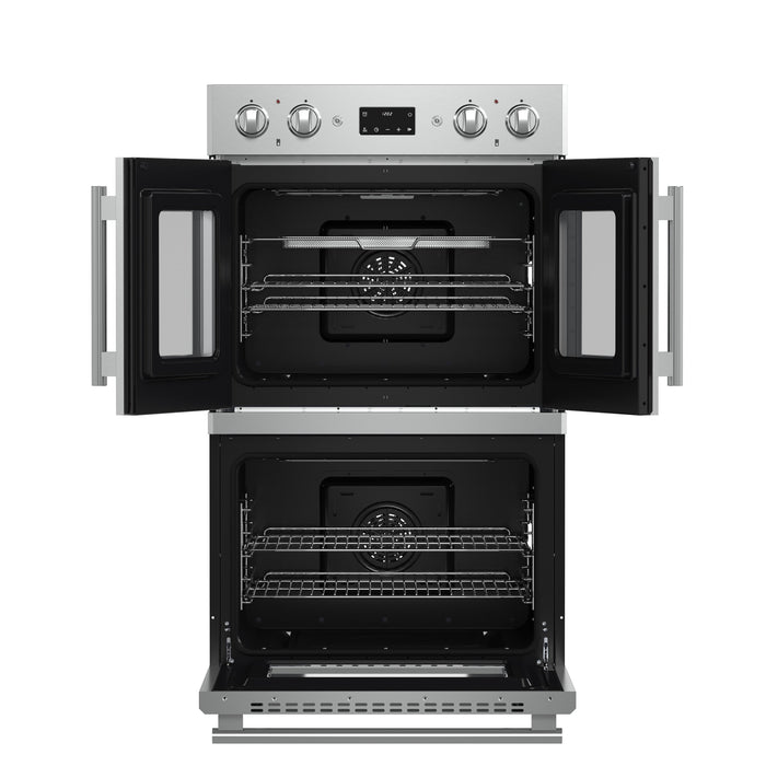 Forno 30" 7.36 Cu. Ft. French Door Double Electric Wall Oven with Air Fry, Self-Clean and Sous Vide, FBOEL1340-30