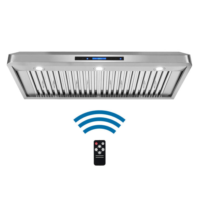 Cosmo 48" 500 CFM Convertible Under Cabinet Range Hood with Remote and Digital Touch Controls, COS-QS48