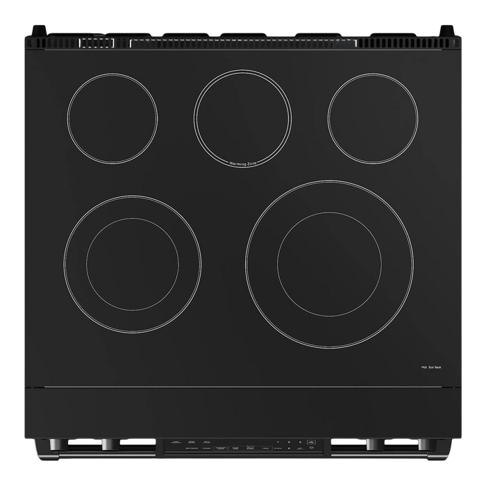 Thor Kitchen Gordon Ramsay Series 30-Inch Professional Electric Range with Tilt Panel Touch Control in Black (RSE30B)