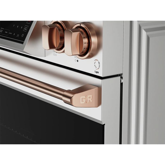 Thor Kitchen Gordon Ramsay Series 30-Inch Professional Electric Range with Tilt Panel Touch Control in Stainless Steel with Rose Gold Trim (RSE30-RSG)