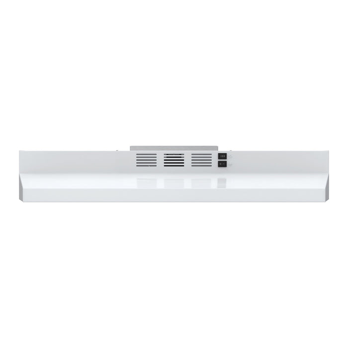 Forno 30" 200 CFM Compact Under Cabinet Convertible Range Hood in White, FRHUC5200-30WHT