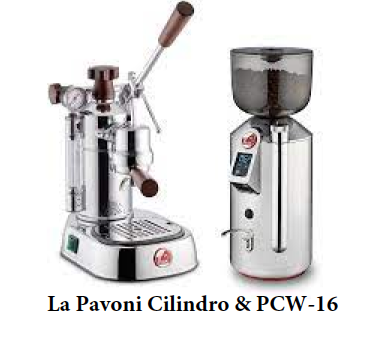 La Pavoni Professional - Chrome with Wood #PCW-16