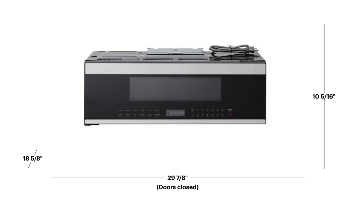 Thor Kitchen 30-Inch Over-the-Range Slim Microwave & Vent Hood (TOR30L)