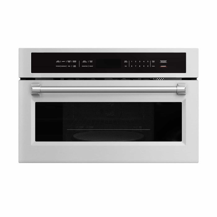 Thor Kitchen 3-Piece Appliance Package - 30-Inch Electric Wall Oven, Microwave with Air Fryer, and Warming Drawer in Stainless Steel