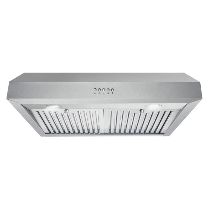 Cosmo 30" 380 CFM Convertible Under Cabinet Range Hood with Push Button Controls, UC30