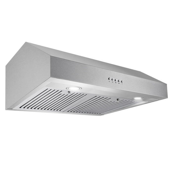 Cosmo 30" 380 CFM Convertible Under Cabinet Range Hood with Push Button Controls, UC30