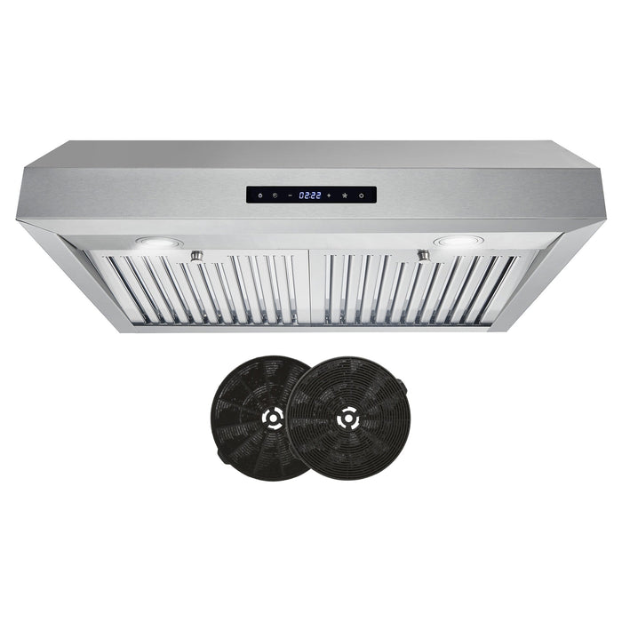 Cosmo 30" 380 CFM Convertible Under Cabinet Range Hood with Digital Touch Controls, UMC30-DL