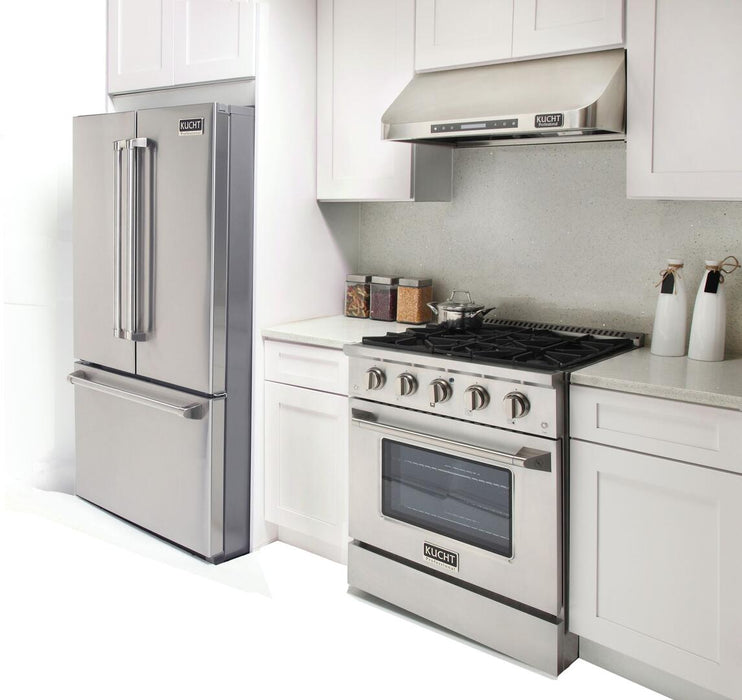 Kucht Professional 30 in. 4.2 cu ft. Natural Gas Range with Silver Knobs, KNG301-S