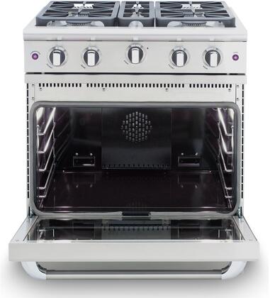 Capital 30-Inch Precision Series Freestanding Gas Range with 4.9 cu. ft in Stainless Steel (MCR304)