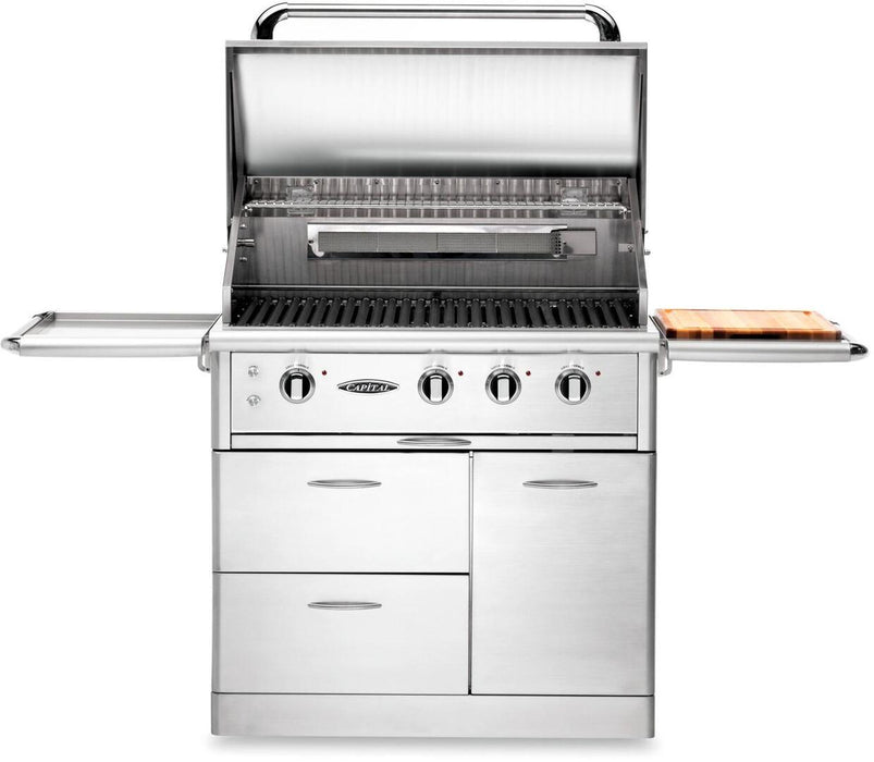 Capital 36" Precision Series Built-In Natural Gas/Liquid Propane Grill with Standard and Infrared Burners in Stainless Steel (CG36RBIN/L)