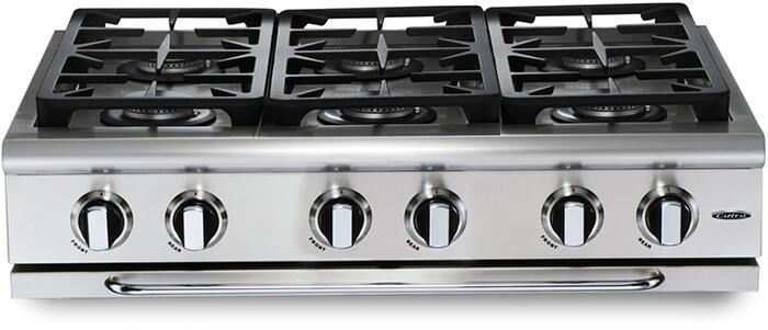 Capital 36" Precision Series Rangetop with 6 Sealed Burners, Sealed Burners in Stainless Steel (GRT366)