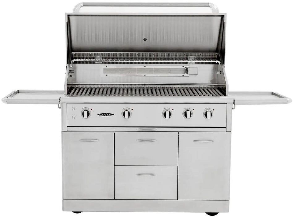 Capital 48" Precision Series Freestanding Natural Gas/ Liquid Propane Grill with Standard and Infrared Burners in Stainless Steel (CG48RFSN/L)