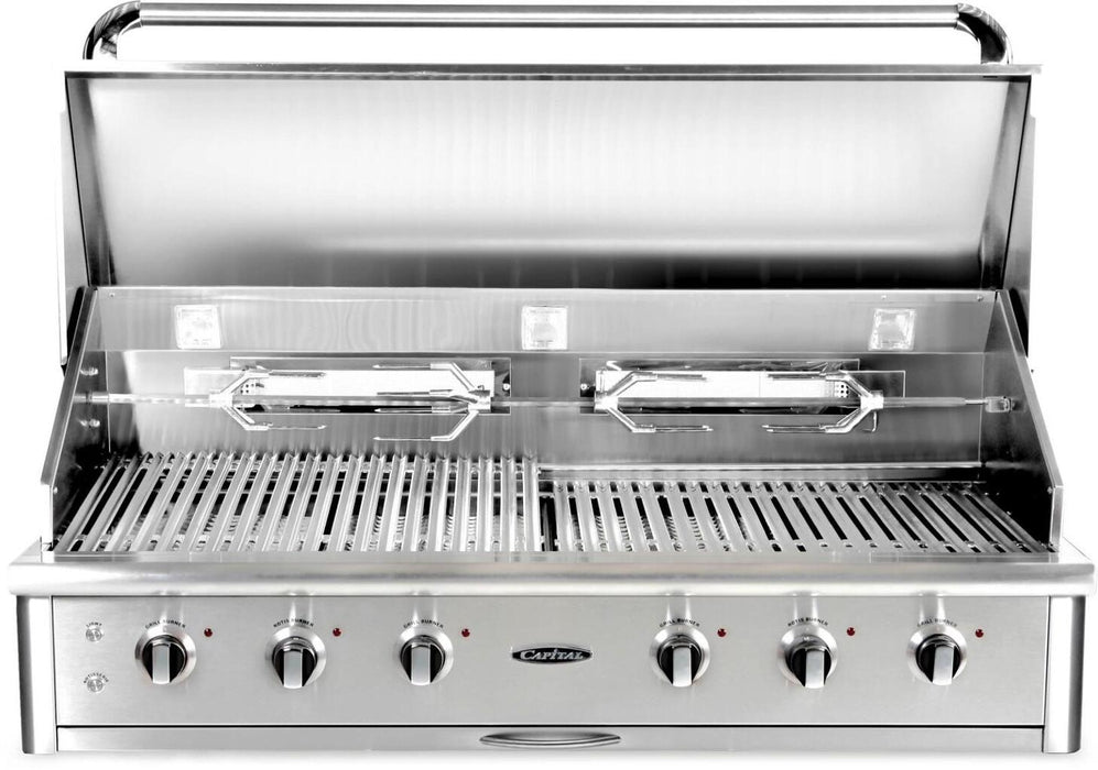 Capital 52" Precision Series Built-In Liquid Propane Grill with Standard and Infrared Burners in Stainless Steel (CG52RBIL)