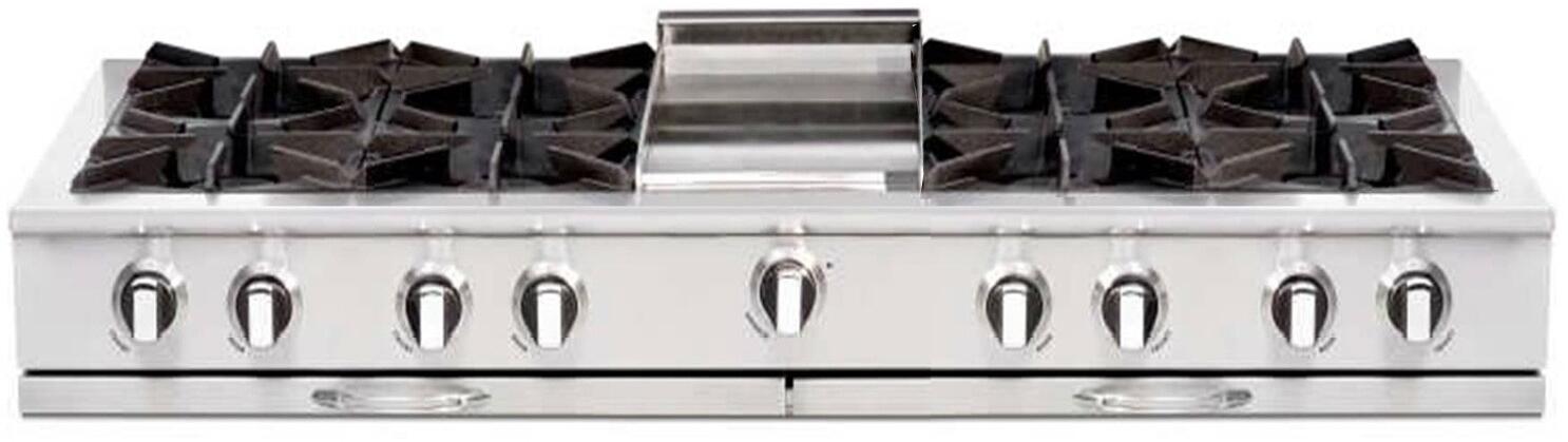 Capital 60" Culinarian Series Gas Rangetop with 8 Burners and Grill/Griddle in Stainless Steel (CGRT604B4)