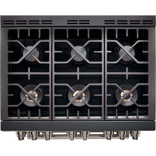 Forza 3-Piece Appliance Package - 36-Inch Gas Range, 18-Inch Tall Premium Range Hood, & 24-Inch Dishwasher in Stainless Steel