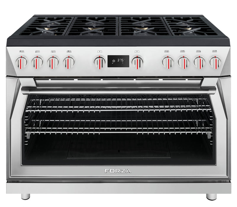 Forza 48-Inch Professional Dual Fuel Range in Stainless Steel (FR488DF)