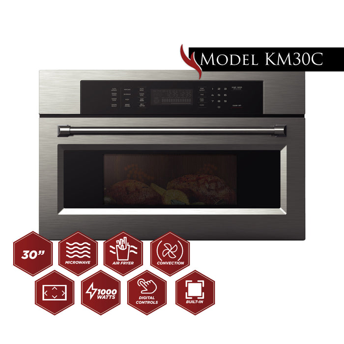 Kucht 30 in. Convection Microwave Oven with Air Fryer, KM30C