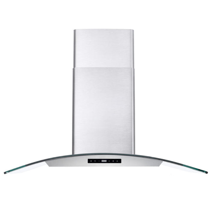 Cosmo Package - 36" Gas Range, Wall Mount Range Hood, Dishwasher and Wine Cooler, COS-4PKG-115