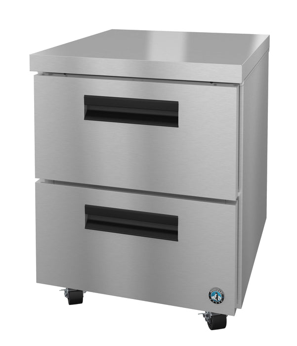 Hoshizaki UF27A-D2, Freezer, Single Section Undercounter, Stainless Drawers