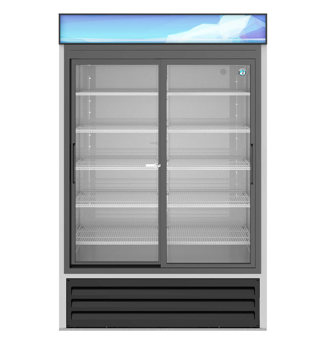 Hoshizaki RM-45-SD-HC, Refrigerator, Two Section Glass Door Merchandiser