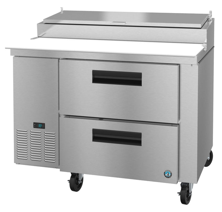 Hoshizaki PR46A-D2, Refrigerator, Single Section Pizza Prep Table, Stainless Drawers