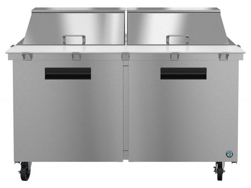 Hoshizaki SR60A-24M, Refrigerator, Two Section Mega Top Prep Table, Stainless Doors