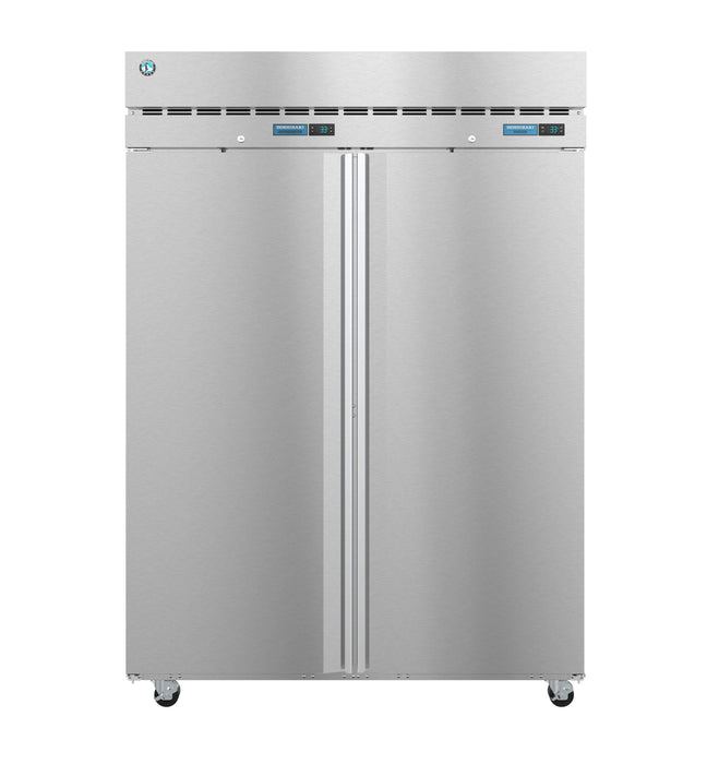 Hoshizaki DT2A-FS, Refrigerator and Freezer, Two Section Dual Temp Upright, Full Stainless Doors with Lock