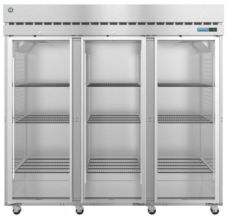 Hoshizaki R3A-FG, Refrigerator, Three Section Upright, Full Glass Doors with Lock