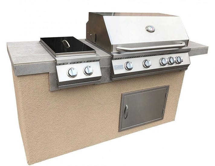 Kokomo Grills Antigua 6 ft BBQ Island Outdoor Kitchen