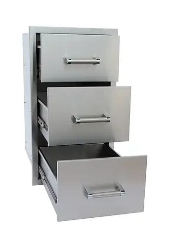 Kokomo Grills Stainless Steel Triple Drawer for Outdoor Kitchen - KO-TD18