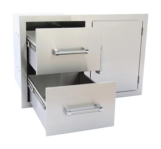 Kokomo Grills Stainless Steel Two Drawer - One Door Combo - KO-ALPDC