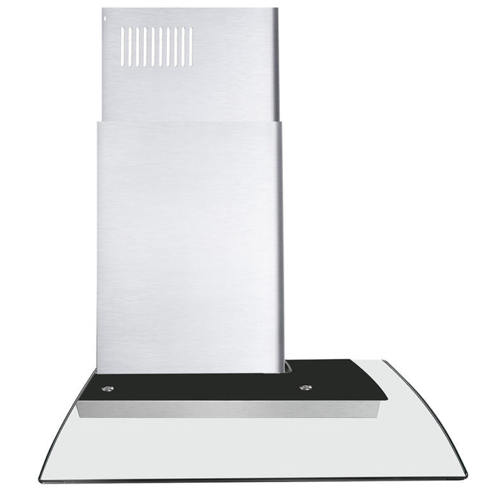 Cosmo 36" 380 CFM Convertible Wall Mount Range Hood with Glass Canopy and Digital Touch Controls, COS-668AS900