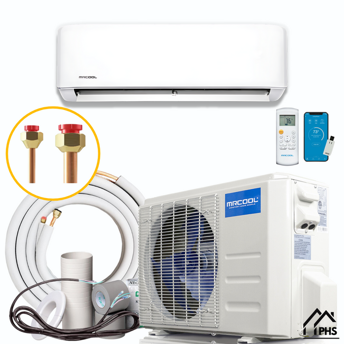 MRCOOL 4th Gen Advantage 36K BTU Ductless Mini Split Air Conditioner and Heat Pump 230V (HVAC Technician Required), A-36-HP-230C