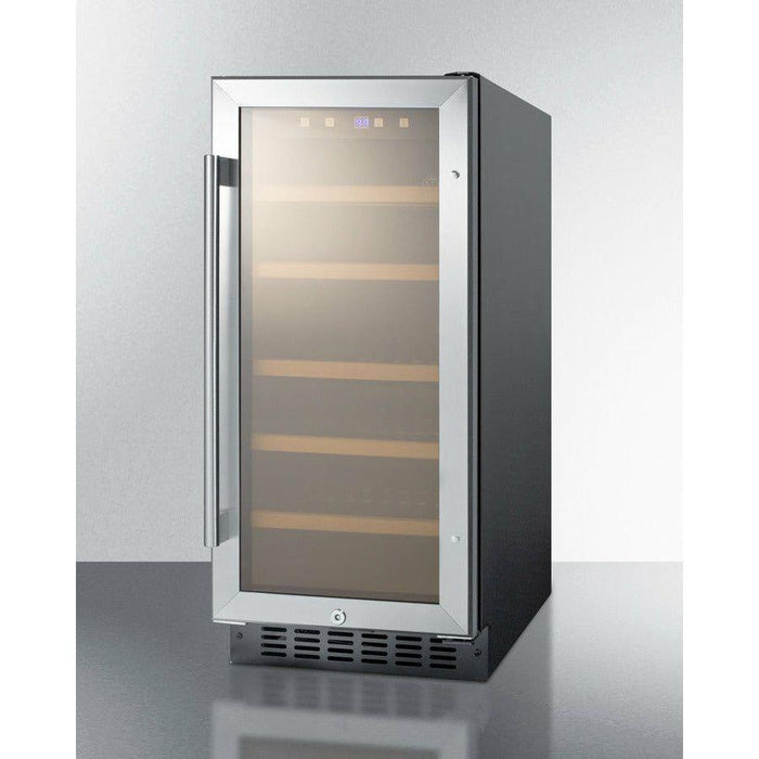 Summit 15 in. Wide, 23 Bottle Capacity Wine Cooler - ALWC15