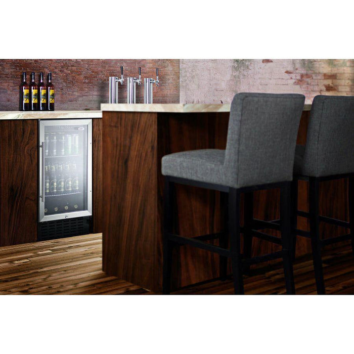 Summit 18" Wide Built-In Beverage Center, ADA Compliant - SCR1841BCSSADA