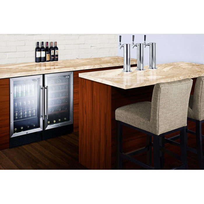 Summit 18" Wide Built-In Beverage Center, ADA Compliant - SCR1841BCSSADA