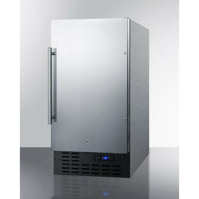 Summit 18 in. Built-In All-Freezer with 2.7 cu. ft. Capacity, 4 Wire Shelves, Frost-Free Defrost, Digital Thermostat