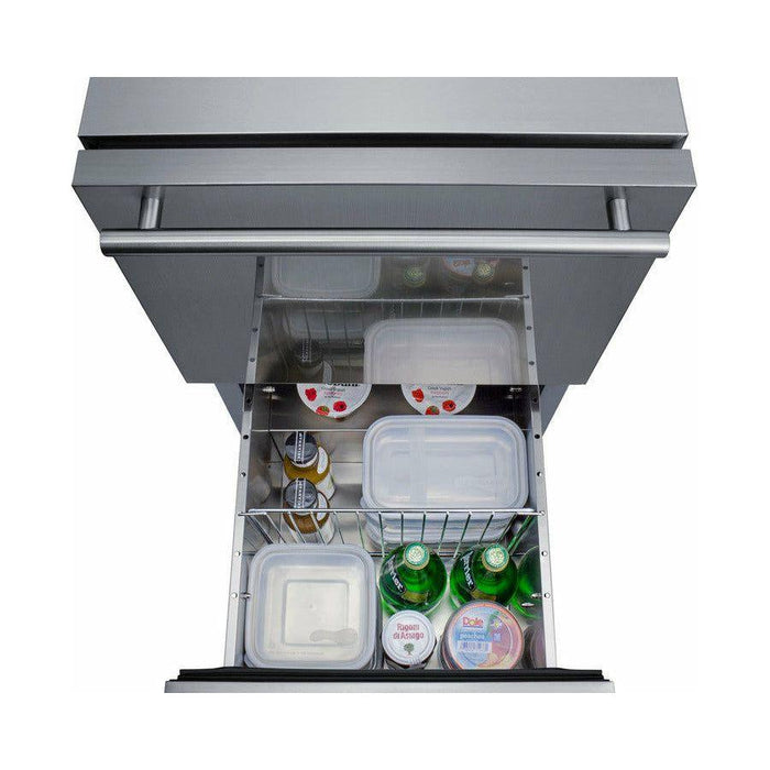 Summit 18 in. Wide Outdoor 2-Drawer All-Refrigerator, ADA Compliant - ADRD18OS