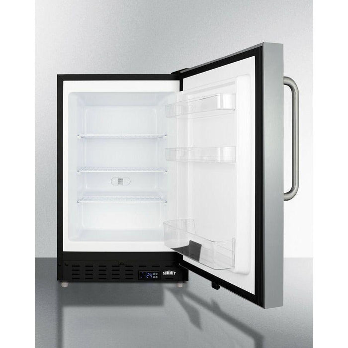 Summit 20 in. Wide 2.68 Cu. Ft. Capacity Beer Froster with Adjustable Shelves - ALFZ37BSSTBFROST