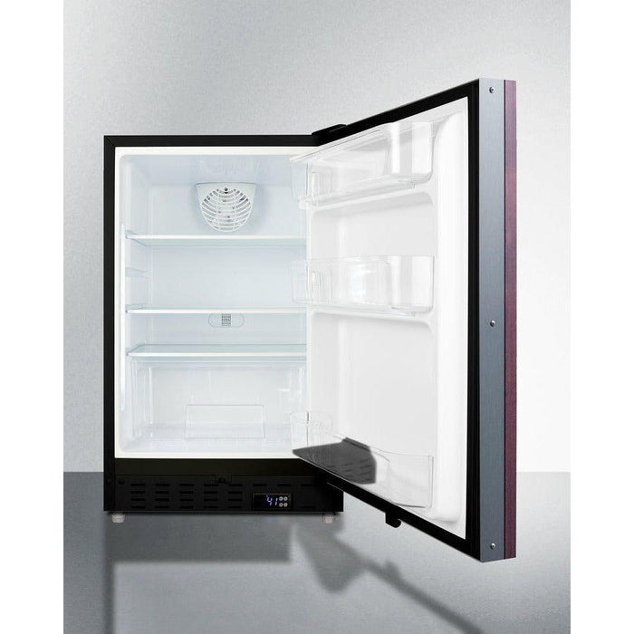 Summit 21 in. Wide 3.53 Cu. Ft. Compact Refrigerator with Adjustable Glass Shelves - ALR47BIF