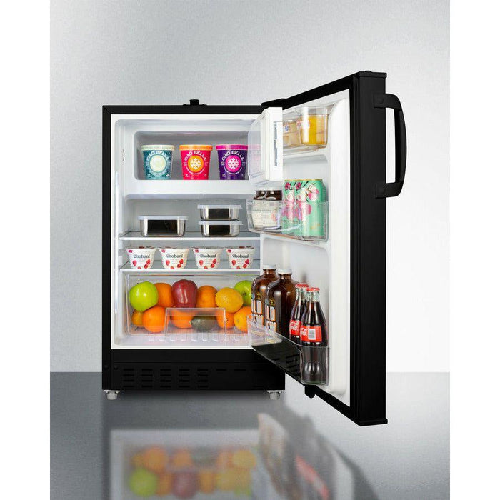 Summit 21 Inch Wide 2.68 Cu. Ft. Compact Refrigerator with Adjustable Shelves - ALRF49B