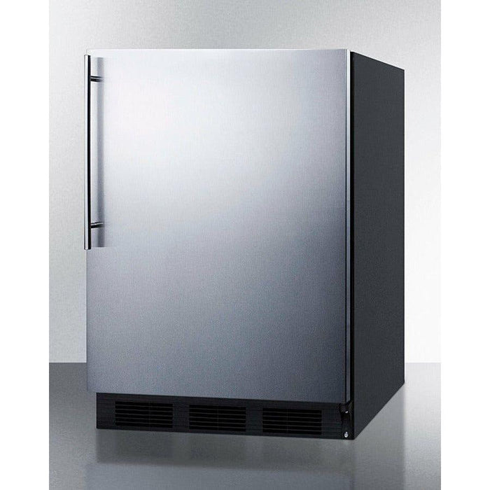 Summit 24 in. 5.5 Cu. ft. Stainless Steel Built in Compact Refrigerator - FF6BKBI7SS