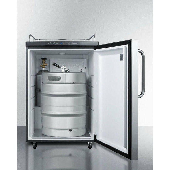 Summit 24 in. Freestanding Beer Dispenser , Wide Kegerator - SBC635M7NK