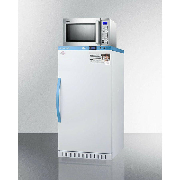 Summit 24 in. MOMCUBE 8 cu.ft. Breast Milk Refrigerator/Microwave Combination - MLRS8MC-SCM1000SS